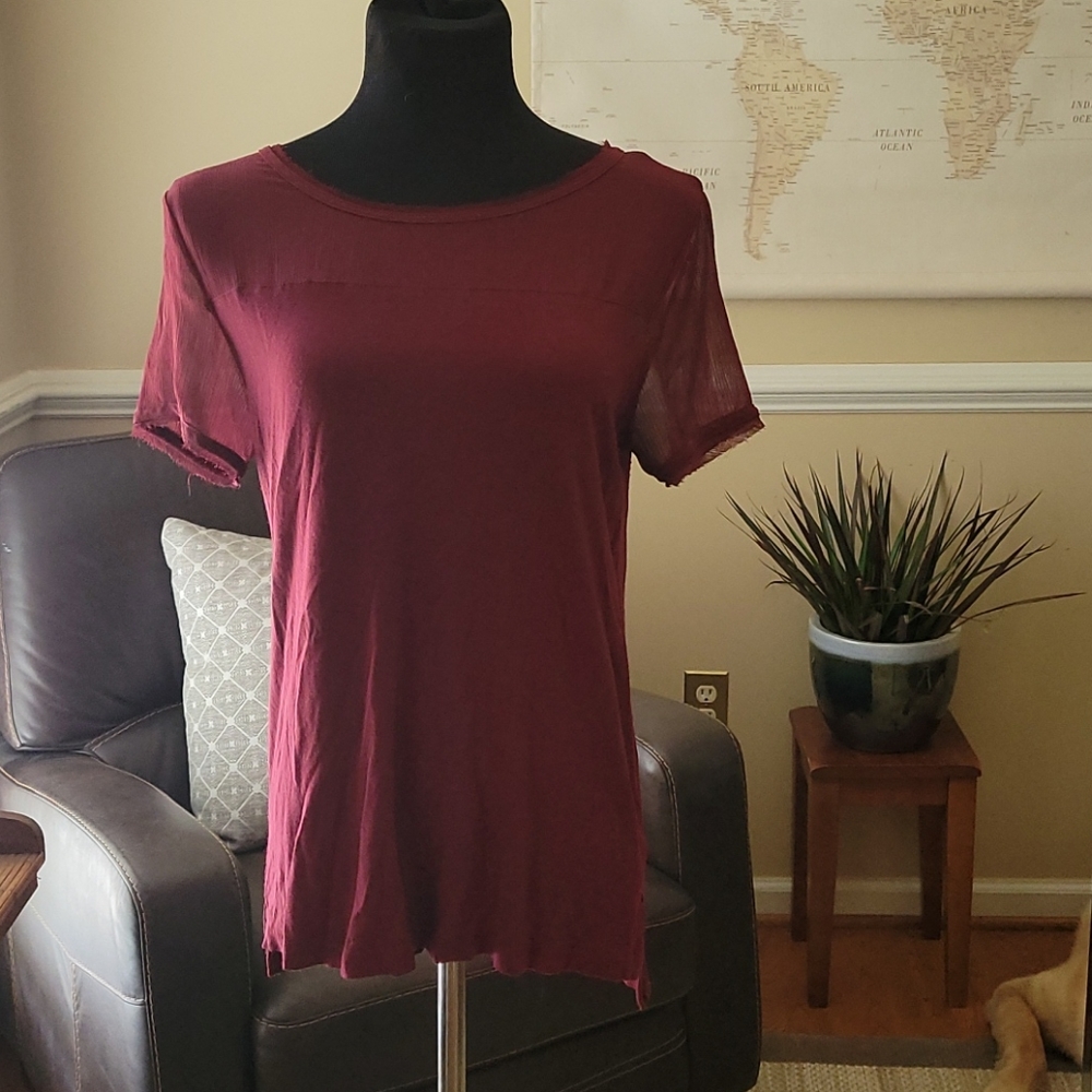 H&M maroon tunic, size M